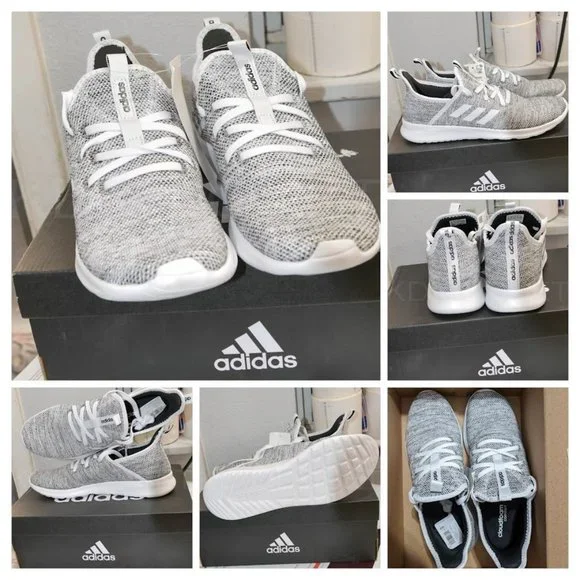 adidas gazelle silver green womens adidas Women's Cloudfoam Pure Shoes